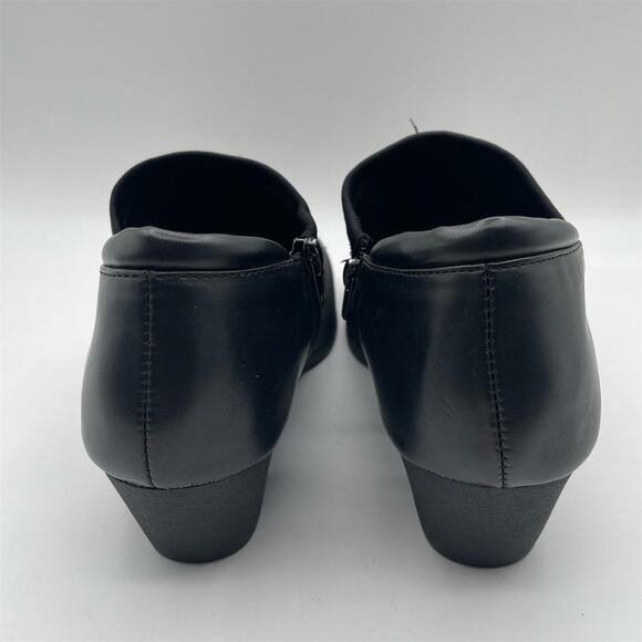 Black Rivet Women's Black Ankle Booties Size 11 Zip-Up Stretch - Picture 4 of 8